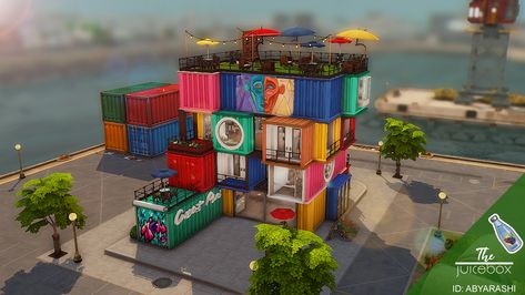 Sims 4 Shipping Container House, Sims 4 Juice Bar, Sims 4 Container House, Sims 4 Dispensary Lot, Sims 4 Shipping Container Cc, Sims 4 Eco Lifestyle Apartment, Sims 4 Eco Lifestyle Community Lots, Sims 4 Modern Community Lots, Ts4 Community Lots