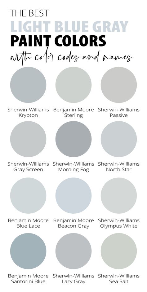 The 75+ Best Blue Gray Paint Colors for Home in 2023 (For Interior & E – CreativeBooster Blue Grey Paint, Gray Paint Colors, Top Paint Colors, Blue Gray Paint Colors, Life On Virginia Street, Blue Gray Paint, Santorini Blue, Shingle Colors, Blue Gray Color