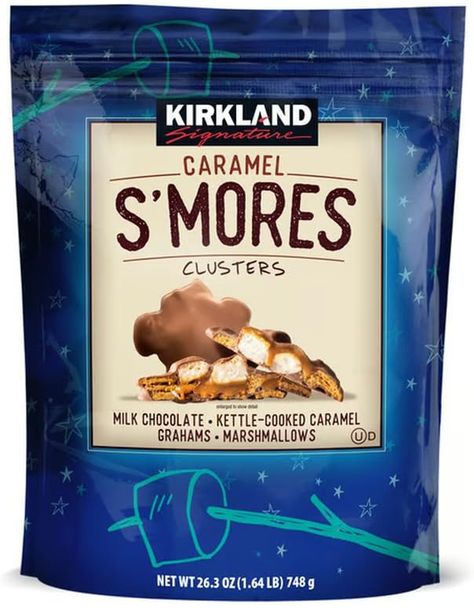 Costco’s New S’Mores-Inspired Treats ‘Are Even Better Than You Think’ – SheKnows Caramel Smores, Caramel Clusters, Summer Campfire, Lemon Meringue Cheesecake, Confetti Cookies, Lunchbox Treats, Grilled Dinner, Healthy Groceries, Chocolate Pecan