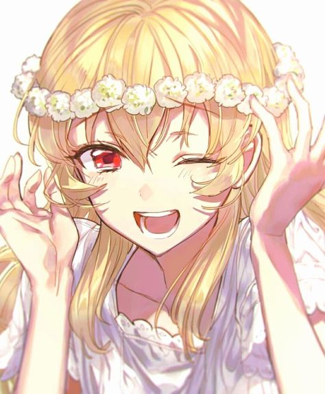 Hair Girl Drawing, Pelo Anime, Anime Smile, Anime Head, Blonde Hair Girl, Hair Girl, Anime Hair, 영감을 주는 캐릭터, Kawaii Drawings