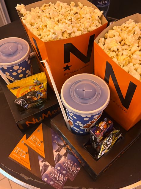 Movie night, Cinema popcorn, Slushies, movie snacks, Movie date , Nuemetro Movie Theatre Snacks For Movie Night Aesthetic, Movie Snacks Aesthetic, Easy Movie Night Snacks, Movie Food Ideas, Movie Theatre Aesthetic, Cinema Snacks, Movie Theatre Popcorn, Movie Foods, Indoor Movie Night