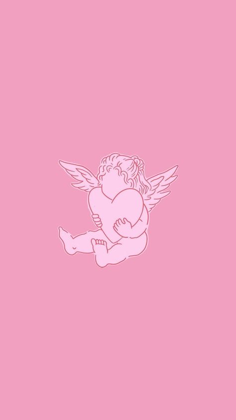 Angel - angel baby - pink - wallpaper-background- Lock Screen Pink Angels, Pink Wallpaper Desktop, Angel Baby, Wallpaper For Your Phone, Baby Angel, Backgrounds Wallpapers, Pink Wallpaper, Instagram Template, Phone Wallpapers