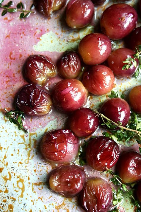 Roasted Grapes, Fresh Ricotta, Thyme Salt, Homemade Ricotta, Grape Recipes, Grilled Bread, Crowd Pleaser, Fruit Recipes, Flavorful Recipes