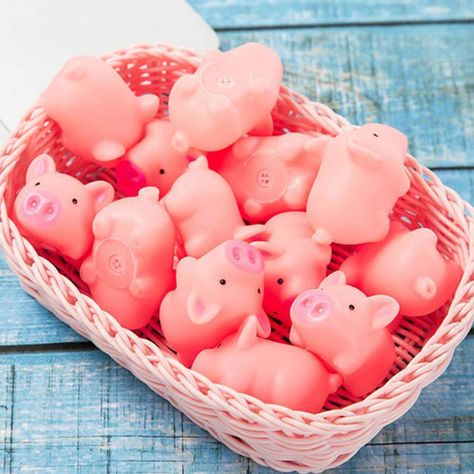 Pig Toys, Squishies Kawaii, Pig Doll, Dog Squeaky Toys, Baby Bath Toys, Puppy Chewing, Pig Cartoon, Bath Toy, Pet Pigs