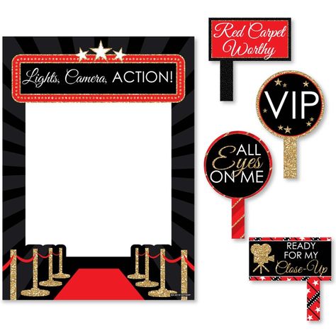 Hollywood Party Photo Booth, Photo Booth Picture Frame, Red Carpet Photo Booth, Red Carpet Theme Party, Photo Booth Picture Frames, Bollywood Theme Party, Funny Photo Booth, Freshers Party, Red Carpet Theme