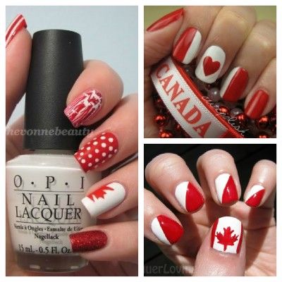 Canada Day Nails, Happy Canada Day, Canadian Flag, Shellac Nails, Top Nail, Canada Day, Nail Art Inspiration, Fancy Nails, Mani Pedi