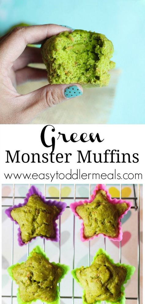 Monster Muffins, Toddler Picky Eater, Veggie Muffins, Spinach Muffins, Hidden Vegetables, Kids Vegetables, Picky Eaters Kids, Healthy Breakfast Muffins, Hidden Veggies