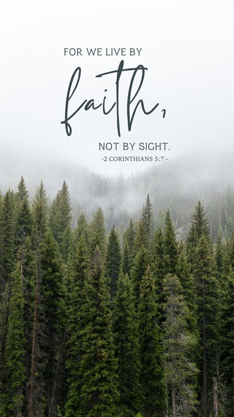 For we live by faith, not by sight. Living by faith in Jesus requires us to trust in Him and His promises. It's not a call to walk blindly through life, or stick our heads in the sand. Rather, when we make Jesus the bedrock of our lives, we can believe with confidence that the temporary circumstances around us don't need to dictate our hope and joy. Follow us for more nature photography and scripture phone wallpapers. Faith Photography, Phone Backgrounds Christian Faith, Walk By Faith Not By Sight Wallpapers, Nature Christian Wallpaper, Bible Verse With Nature Background, Walk By Faith Not By Sight, Faith Moves Mountains Wallpaper, Scripture Wallpaper, Head In The Sand