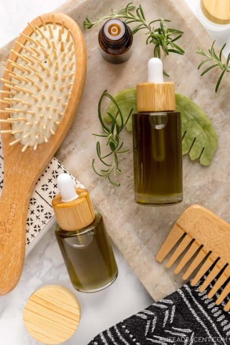 DIY Hair Growth Oil for Longer, Thicker, Luscious Hair Fast Hair Oil Advertisement, Homemade Hair Growth Oil, Natural Oils For Hair, Oil Advertisement, Diy Hair Growth Oil, Hair Growth Oil Recipe, Diy Essential Oil Blends, Natural Hair Maintenance, Homemade Hair Oil