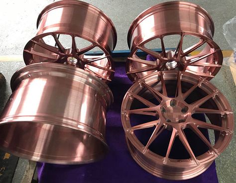 rim manufacturers that make rose gold wheels, forged wheels oem, rose gold alloy wheels oem Copper Wheels Cars, Rose Gold Car Accessories, Rose Gold Wheels, Make Rose Gold, Rose Gold Car, Rose Gold Rims, Custom Wheels Cars, Aftermarket Rims, Car Rims