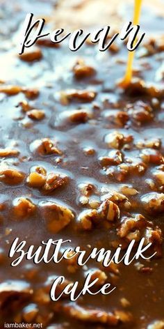 Nut Cake Old Fashioned, Old Fashion Cakes, Old Fashion Cake Recipes, Buttermilk Recipes Dessert, Old Fashion Recipes, Old Fashioned Dessert Recipes, Sheet Cakes Recipes, Pecan Cake Recipes, Buttermilk Cake Recipes