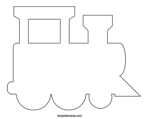 Printable train silhouette template. outline train cutout pattern to cut out. Train Applique Pattern Templates, Train Cutout Template, Train Stencils Free Printable, Train Ornaments Diy Kids, Train Outline Printable, Train Pattern Printable, Train Engine Template Free Printable, Train Activity Preschool, Printable Train Template