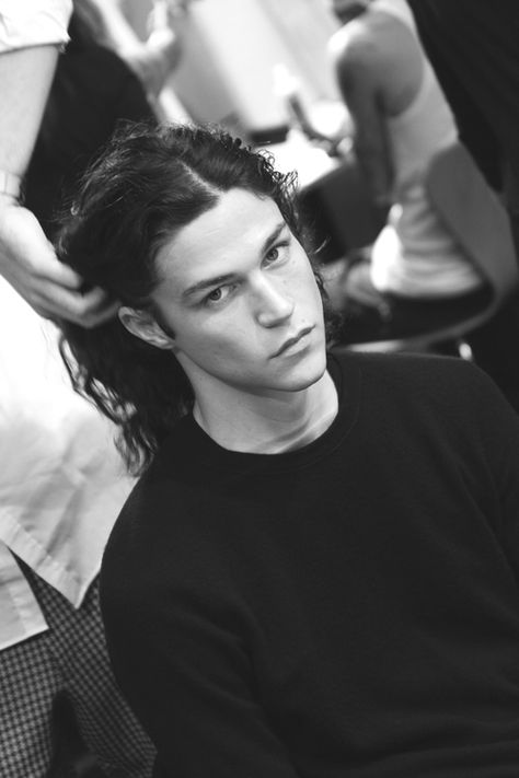 Miles McMillan Miles Mcmillan, Beaded Shirt, Aesthetic People, Hair Reference, Beautiful Morning, Long Hair Styles Men, Pretty Men, Male Beauty, Dark Art