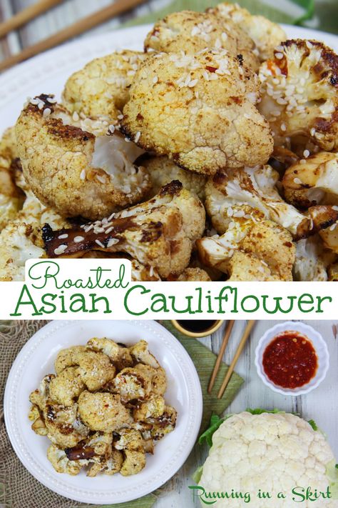 Asian Cauliflower, Cauliflower Roasted, Unique Side Dishes, Soy Ginger, Best Vegetable Recipes, Roasted Cauliflower Recipes, Eating Keto, Eat Vegetables, Healthy Side Dish