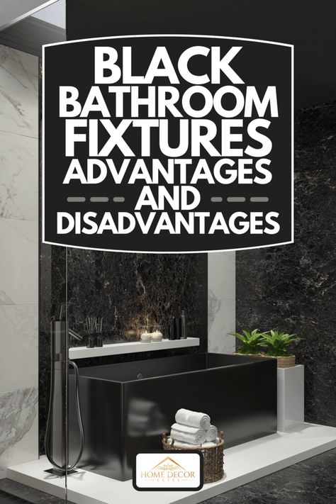 Black Bathroom Fixtures: Modern and Trendy Spa Bathroom Black Fixtures Bathroom, Black And Bronze Bathroom, Counter Laundry Room, Black Stone Wall, Spray Painting Light Fixtures, Matte Black Bathroom Fixtures, Black And Chrome Bathroom, Matte Black Bathroom Hardware, Chrome Bathroom Fixtures