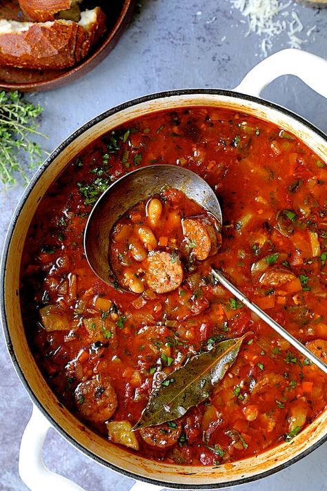 Vegetarian Chorizo Dishes, Chorizo And Bean Soup, Lentil And Chorizo Soup, Bean And Chorizo Soup, Chorizo Bean Soup, Chorizo Sausage Soup, Chicken Chorizo Soup, Tomato And Chorizo Soup, Soup With Chorizo Sausage