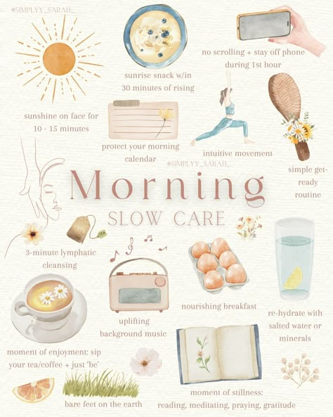 Not a morning checklist, but rather some simple ideas to help you slow down and care for your mind + body first thing in the AM ☀️ I find… | Instagram Morning Self Care Routine, Selfcare Day, Self Care Saturday, Hygge Life, Self Care Day, Hygge Lifestyle, Self Care Bullet Journal, Vie Motivation, Slow Life