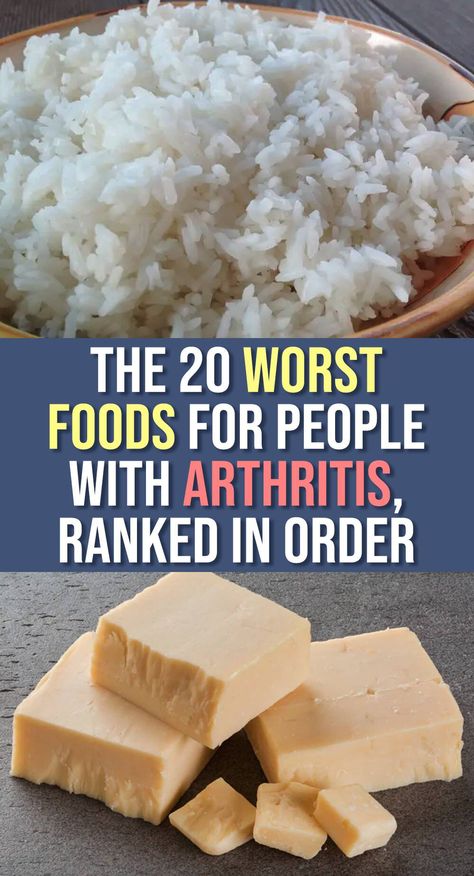 These foods are some of the worst people with arthritis can put in their bodies. Worst Foods To Eat, Joy Bauer, Bad Food, People Eating, Nutritional Value, White Flour, Frozen Meals, Foods To Eat, Red Meat