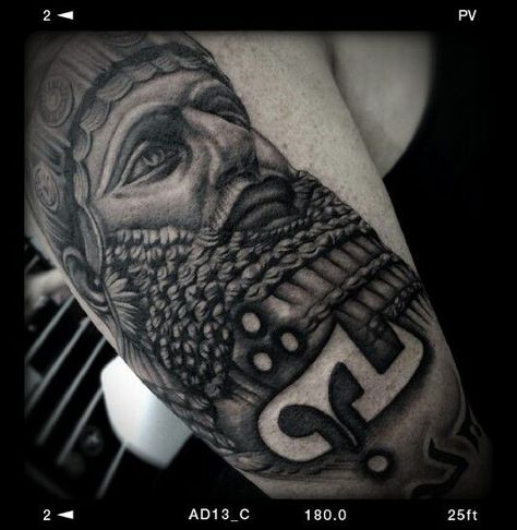 Assyrian Tattoo, Persian Tattoo, Ancient Sumerian, History Tattoos, Body Gym, Chest Tattoos For Women, Astronaut Art, Spine Tattoos For Women, Mythology Tattoos