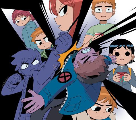 Scott Pilgrim Swap Au, Lucas Lee Scott Pilgrim Anime, Scott Pilgrim Vs The World Cartoon, Scot Pilgrim Vs The World Comic, Scott Pilgrim Evil Exes, Bryan Lee O Malley, Bryan Lee, Scott Pilgrim Comic, Ramona Flowers