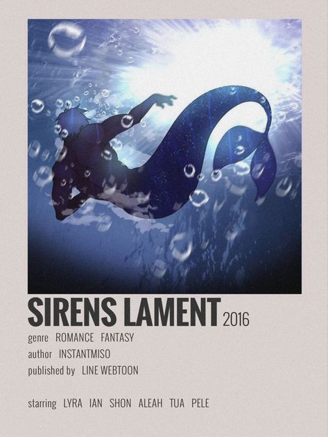 Webtoon Siren's Lament, Siren Lament, Mermaid Webtoon, Siren's Lament Webtoon, Webtoon Aesthetic, Sirens Lament, Mermaid Anime, Siren's Lament, Fantasy Authors