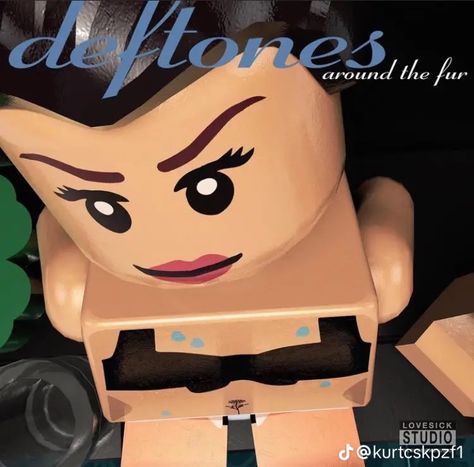 Lego Character Icons, Deftones Album, Lego Poster, Around The Fur, Lego Wallpaper, Cool Album Covers, Lego Pictures, Lego Characters, Band Humor