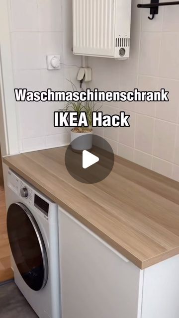 Ikea Hack Bathroom, Ikea Laundry, Ikea Laundry Room, Ikea Craft Room, Hack Ikea, Diy Dollhouse Furniture Easy, Ikea Furniture Hacks, Diy Patio Furniture Cheap, Diy Play Kitchen