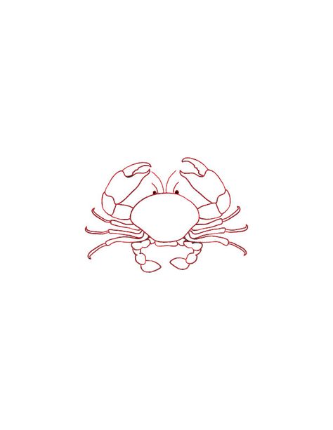 Crab outline Final Crab Outline, Crab