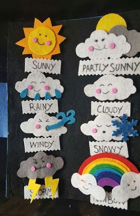 Weather Crafts, Diy Classroom Decorations, School Board Decoration, Kindergarten Classroom Decor, Preschool Classroom Decor, Quilled Creations, Earth Day Activities, Preschool Arts And Crafts, Preschool Art Activities