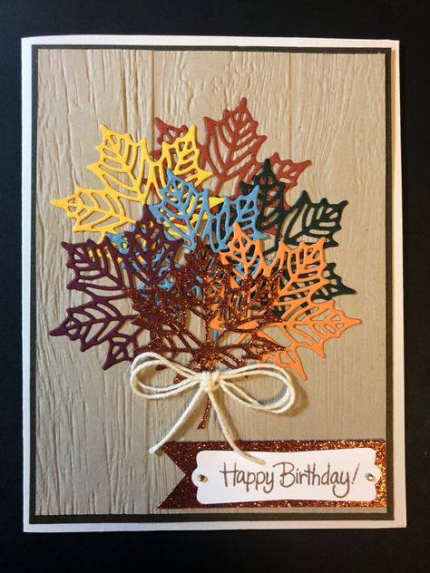 Su Colorful Seasons Cards, Colorful Seasons Stampin Up Cards, Stampin Up Seasonal Layers, Stampin Up Colorful Seasons, Fav Products, Guy Cards, Autumn Cards, Leaf Cards, Hand Stamped Cards