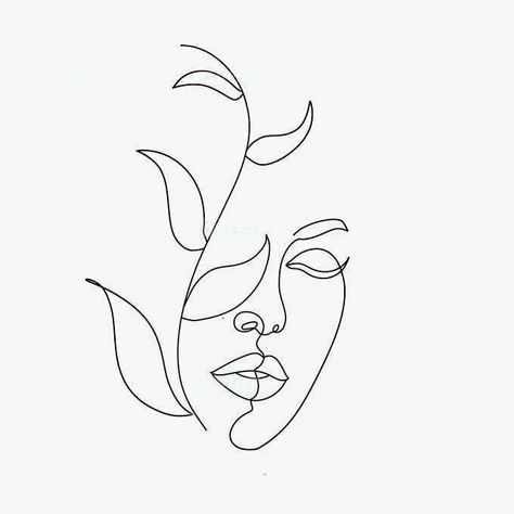 Line Art Design Flowers, In Line Tattoo, Tattoo One Line Minimalist, One Line Tattoo Ideas, Simple Line Art Tattoo, Minimalist Line Tattoo, Line Work Drawing, Design A Tattoo, Acab Tattoo