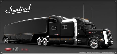 Truck Concept, Truk Besar, Luxury Motorhomes, Future Trucks, Custom Big Rigs, Peterbilt Trucks, Big Rig Trucks, Large Cars, Truck Design