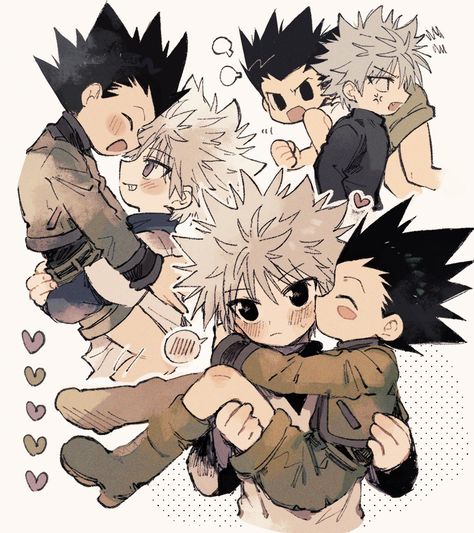 Gon And Killua, Hunterxhunter Killua, Gon Killua, Ben 10 Comics, Hxh Characters, Kushina Uzumaki, Sonic Funny, Hunter Anime, Oui Oui