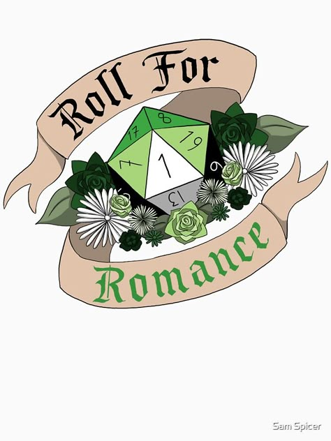 "Roll For Romance - Aromantic Pride [Crit Fail]" T-shirt by flailingmuse | Redbubble Books Wattpad, Romance, Wattpad, Wallpapers, For Sale, Books, T Shirt