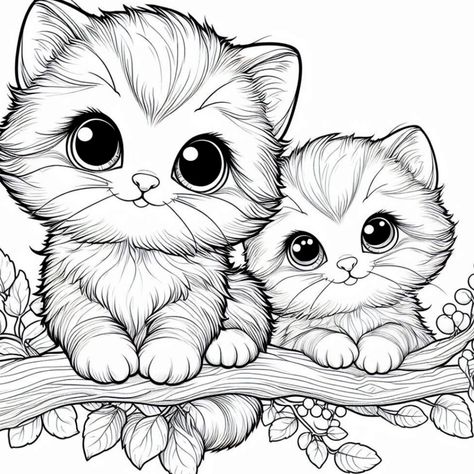 Kitten coloring pages for cat lovers. Free to print and color. Perfect for kids. #ColoringFun #KittenArt #CreativeKids #ColoringPages #ArtTherapy Cute Kitten Coloring Pages, Kitten Coloring Pages, Thanksgiving Books, Kitten Art, Cute Kitten, Free Printable Coloring Pages, Free Downloads, Free Coloring Pages, Creative Kids