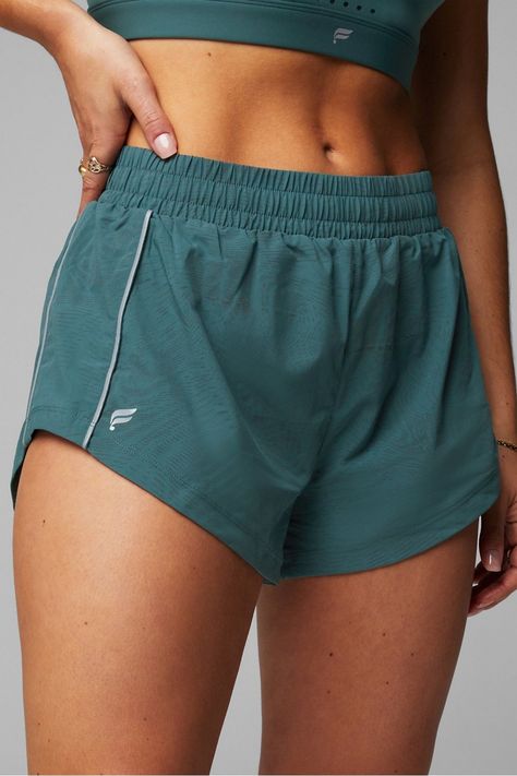 Full Speed Mid-Rise Run Short - Fabletics Cute Running Outfit, Running Fits, Track Outfits, Cute Athletic Outfits, Female Activewear, Womens Activewear Tops, Rise And Run, Soccer Outfits, Yoga Outfits