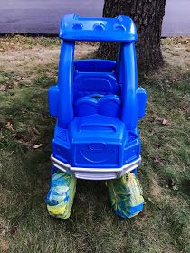 Little Blue Truck Costume, Truck Costume Diy, Jill Mcelmurry, Truck Halloween Costume, Truck Costume, Little Blue Truck Birthday Party, Blue Truck Birthday Party, Toad Costume, Car Costume