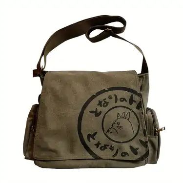 Mens Canvas Messenger Bag, My Neighbour Totoro, Training Bags, Trendy Shoulder Bag, Canvas Messenger Bag, Canvas Crossbody Bag, Bag Trends, Large Backpack, Shoulder Messenger Bag