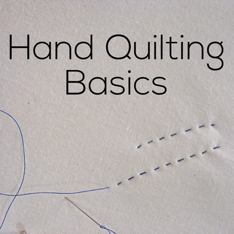 Beginner Hand Quilting, Easy Hand Quilting, Quilt By Hand, Hand Quilting Technique, Blanket Binding, Quilting By Hand, Big Stitch Quilting, Hand Quilting Designs, Hand Quilting Patterns