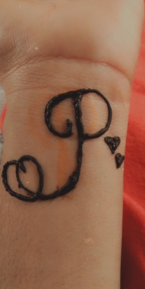 P Tattoo, Mehndi Art Designs, Cute Texts For Him, New Mehndi Designs, Mehndi Designs For Beginners, Mehndi Art, Cute Texts, Henna Design, Mehndi Designs