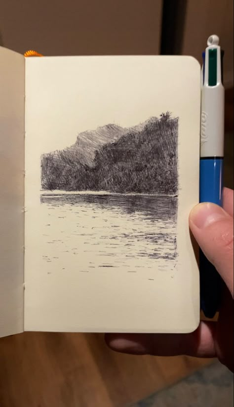 #art #draw #aesthetic #tiktok #ballpointpenart #ballpointpendrawing #ballpointpen #pen #penart #pendrawing #drawing #sketch #sketches #pensketch #pencilart pencil drawings #landscapepainting #landscape Pen Landscape Drawing, Pen Landscape, Hatch Drawing, Draw Aesthetic, Ballpoint Pen Art, Ballpoint Pen Drawing, Small Drawings, Pen Sketch, Landscape Drawings