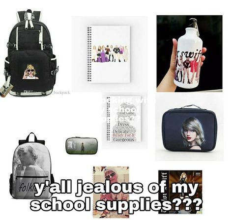 Taylor Swift School Supplies, Taylor Swift School, Facebook Memes, Red Taylor, Taylor Swift 13, My Favorite Music, I School, New Pictures, School Supplies