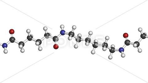 Nylon (nylon-6,6) plastic polymer, chemical structure - linear fragment (deta Stock Illustration #AD ,#polymer#chemical#plastic#Nylon Chemical Structure, Stock Illustration, Color Coding