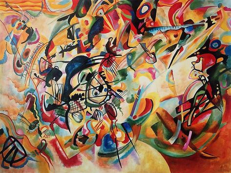 Wassily Kandinsky- Composition VII, 1913  http://bit.ly/2rFbyiJ Physical Boundaries, Kandinsky Art, Art Composition, Wassily Kandinsky Paintings, Fauvism, Framed Abstract, Contemporary Abstract Art, Jackson Pollock, European Art