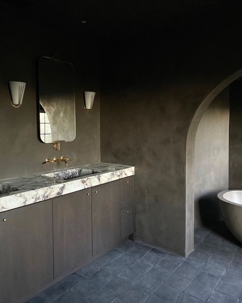 Jake Arnold on Instagram: “New work #interiordesign” Jake Arnold Bathroom, Jake Arnold Interior Design, Whisky Room, Jake Arnold, Freestanding Tubs, Light And Dwell, Timeless Bathroom, Monochrome Interior, Interior Design Bathroom