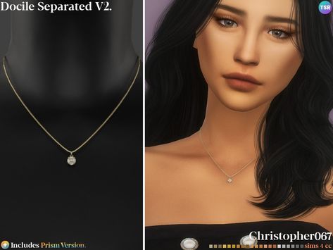 The Sims Resource - Docile Necklace - Separated Sims 4 Clutter, Sims Hair, Sims 1, Sims 4 Cc Finds, Sims 4 Clothing, Sims Mods, Sims 4 Cc, Maxis Match, The Sims Resource