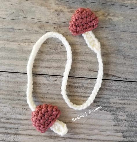 Mushroom Bookmark Crochet Pattern Crochet Bookmarks Free Patterns, Orange Mushroom, Crochet Bookmark Pattern, Crochet Bookmarks, Crochet Books, Diy Art Painting, Crafty Craft, Diy Art, Craft Room