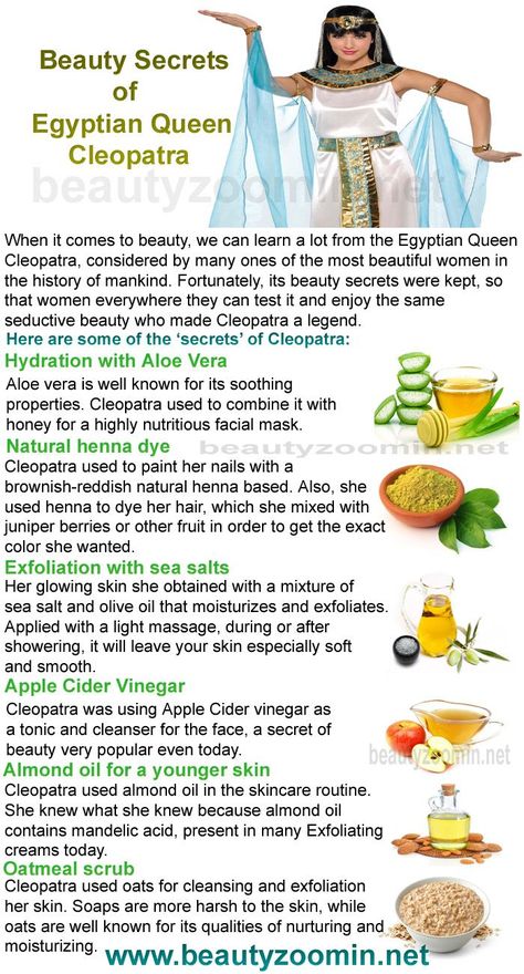 Natural Beauty Secrets of Egyptian Queen Cleopatra Most Beautiful Cleopatra Beauty, Cleopatra Beauty Secrets, Natural Beauty Secrets, Queen Cleopatra, Natural Skin Care Remedies, Egyptian Queen, Beauty Tips For Glowing Skin, Makanan Diet, Ancient Beauty