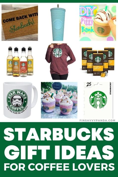 10 Best Starbucks Gifts For Starbucks Lovers - Finsavvy Panda Starbucks Basket Ideas, Starbucks Cup Gift Filled, Starbucks Basket, What To Get From Starbucks, Starbucks Gift Basket Ideas, Starbucks Gift Ideas, Hot Cocoa Mix Gift, Starbucks Gift Baskets, Starbucks Gifts