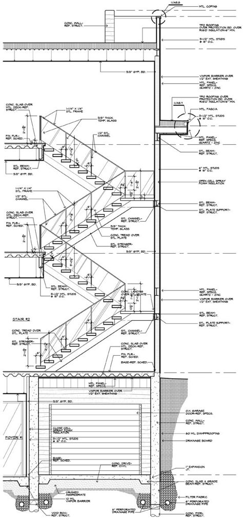 Modern Stairs – The Timeline  On June 11, 2012, in Materials and Products, Modern House, My Work, by Bob Borson How To Draw Stairs, Perspective Architecture, Texture Architecture, Collage Architecture, Poster Architecture, Architect Drawing, Steel Stairs, Plans Architecture, Stairs Architecture